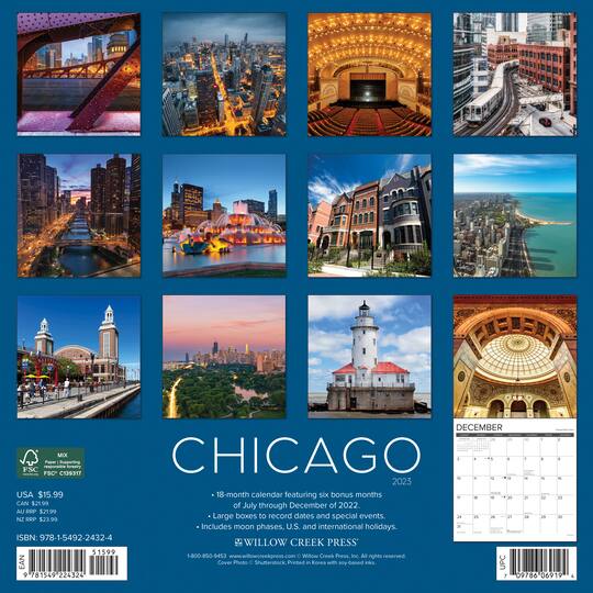 2023 Chicago Wall Calendar Wall Calendars Michaels